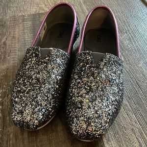 Purple glitter Toms